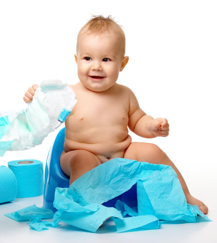 Bambino sul vasino