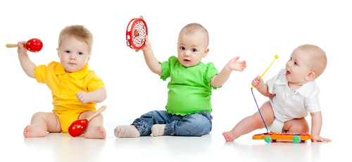 Bimbi che suonano, parte dello sviluppo dei bambini