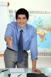 docente pronto a ricevere i genitori