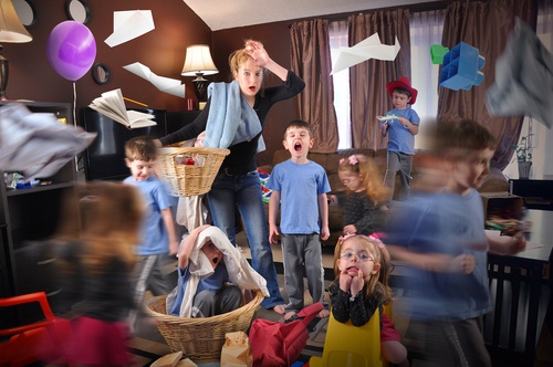 mamma bambini disordine educazione