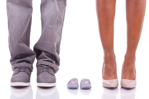 scarpe genitori e bambino calcolare i giorni fertili