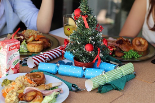 Incinta a Natale: crackers natalizi.