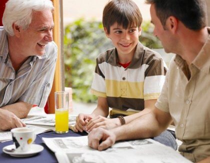 Nonno, padre, figlio: un legame unico