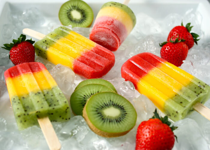 ghiaccioli naturali alla frutta