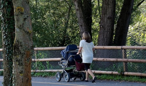 passeggiata con il bambino