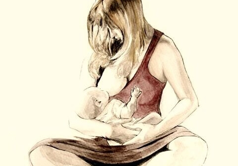 Mamma con bambino nel post-parto