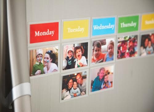 Calendario con orari fissi per i bambini