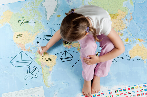Viaggiare per i bambini significa scoprire posti nuovi