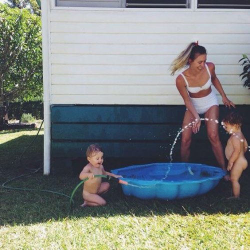 Una piscina economica in giardino