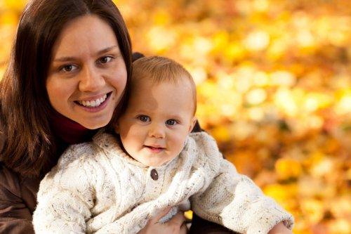 madre con figlio al parco