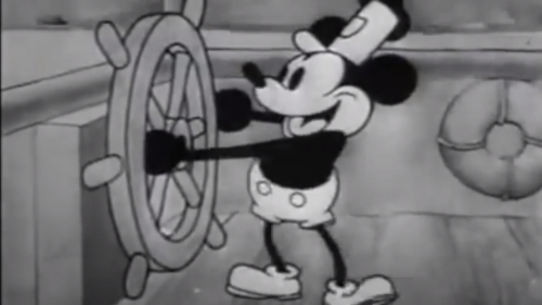"Steamboat Willie" è il primo cortometraggio di topolino a venire distribuito in sala