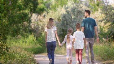 Benefici del trekking in famiglia