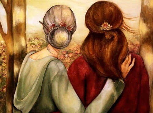 Madre con sua figlia