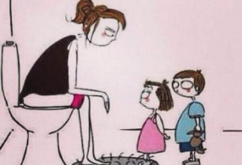 Intimità: se siete mamme non l'avrete nemmeno in bagno