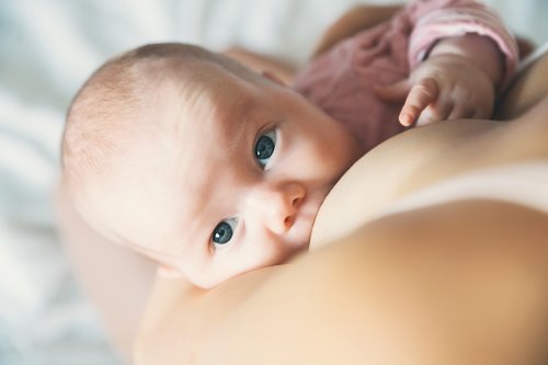 neonato appoggiato sul seno materno