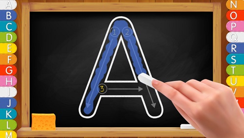 App ABC impara a scrivere sulla lavagna