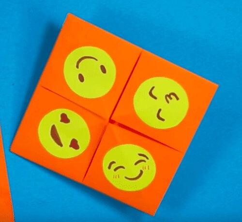 Quattro lati del gioco origami indovino
