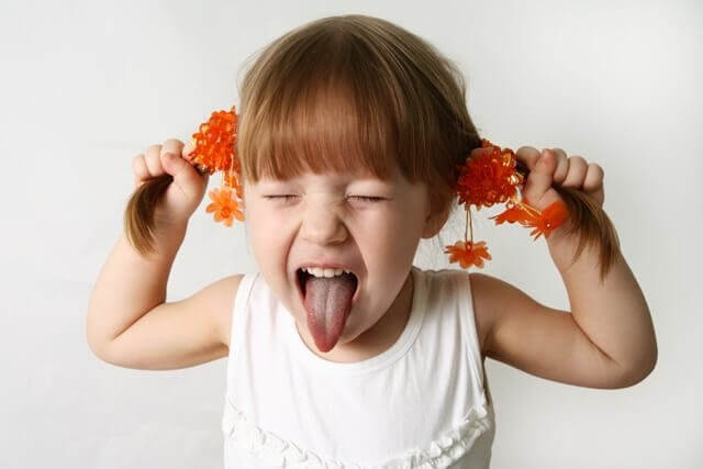 Bambina arrabbiata