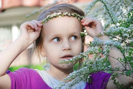 Corone di fiori con fiori piccoli