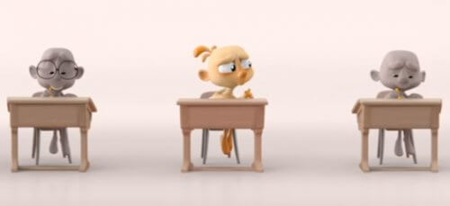 Scena di Alike bambini tra i banchi di scuola