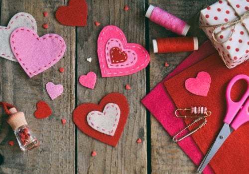 Cuori di feltro