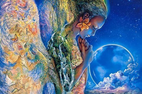 Donna con la luna