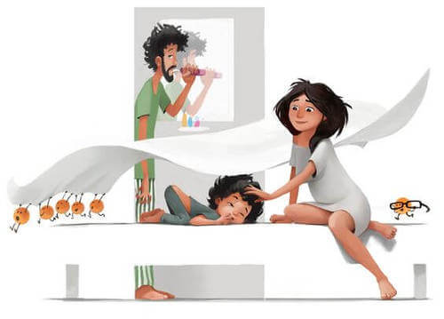 Illustrazione di una famiglia