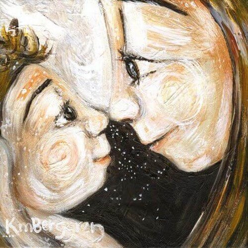 Mamma e figlio ritratto