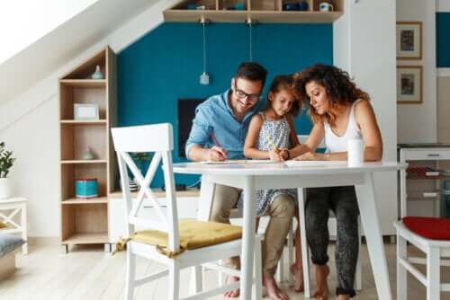 è importante creare all'interno di casa uno spazio specificamente dedicato all'apprendimento