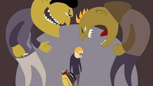 Illustrazione bulling